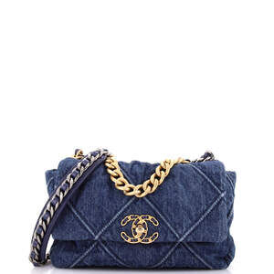 Chanel Medium 19 Flap Bag Quilted Denim